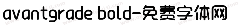 avantgrade bold字体转换